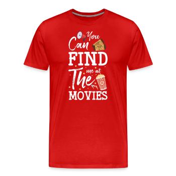 Cinema Screen Hollywood Film Festival - Men's Premium Organic T-Shirt - red - Front - Damien (186cm)