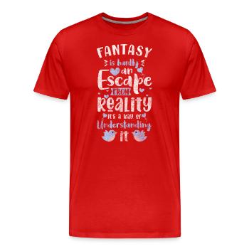 Elf Dreams Garçons Magie - T-shirt bio Premium Homme - rouge - Devant - Damien (186cm)