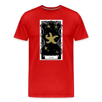 L'Étoile  - T-shirt bio Premium Homme - rouge - Devant - Damien (186cm)