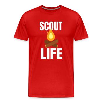 SCOUT: Scout Life - Männer Premium Bio T-Shirt - Rot - Vorne - Damien (186cm)