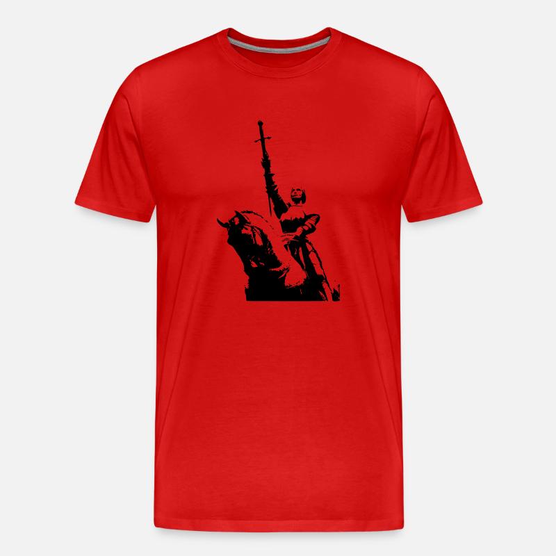 Jeanne d'Arc - Männer Premium Bio T-Shirt - Rot