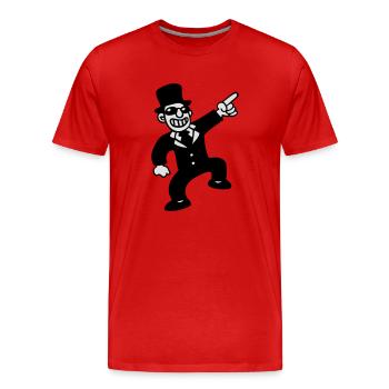 marié - T-shirt bio Premium Homme - rouge - Devant - Damien (186cm)