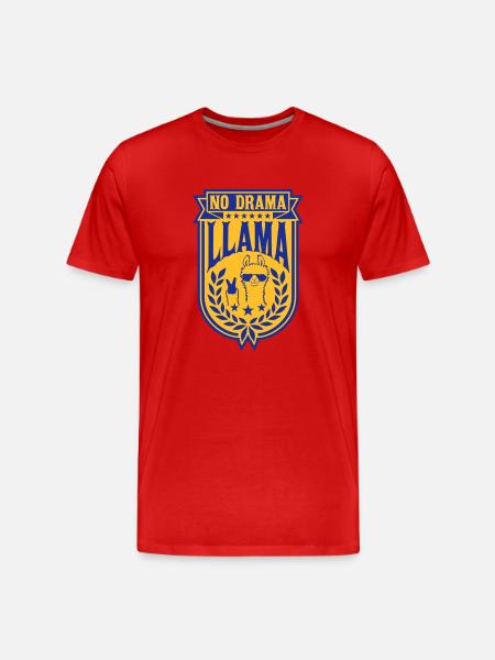 Relax No Drama Llama - Men's Premium Organic T-Shirt - red