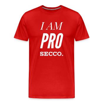 JE SUIS PRO SECCO. Prosecco Lover, cool NOUVEAU Design!!! - T-shirt bio Premium Homme - rouge - Devant - Damien (186cm)