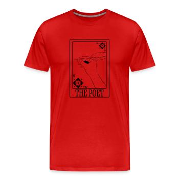 Poète Poésie Poète Poésie I Don - T-shirt bio Premium Homme - rouge - Devant - Damien (186cm)