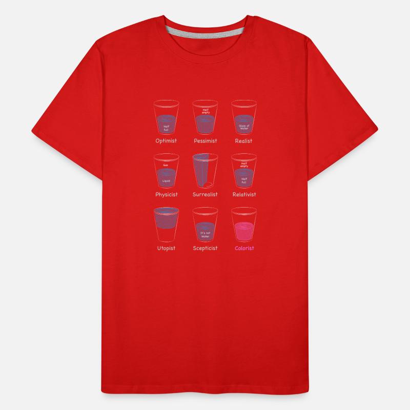 Wasserglas Männer Premium Bio T-Shirt