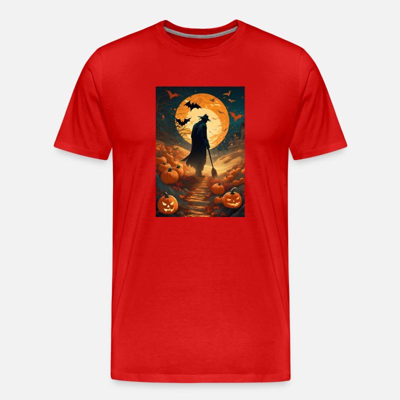 Lebende Vogelscheuche - Männer Premium Bio T-Shirt - Rot
