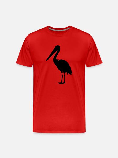 Pelican - Men's Premium Organic T-Shirt - red
