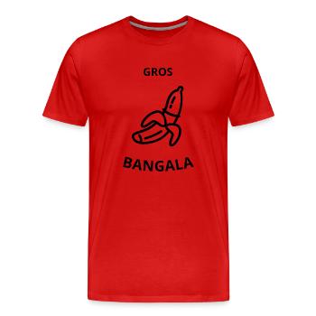 Big Bangala - Men's Premium Organic T-Shirt - red - Front - Damien (186cm)