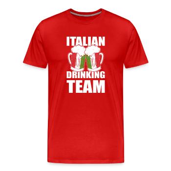 Italia - Männer Premium Bio T-Shirt - Rot - Vorne - Damien (186cm)