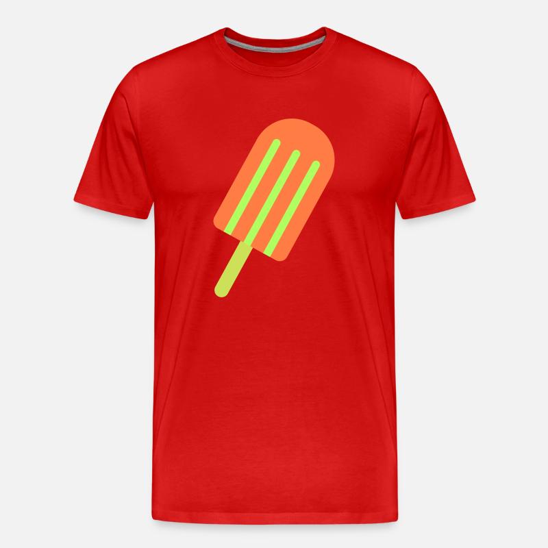 eis eiscreme 1 - Männer Premium Bio T-Shirt - Rot