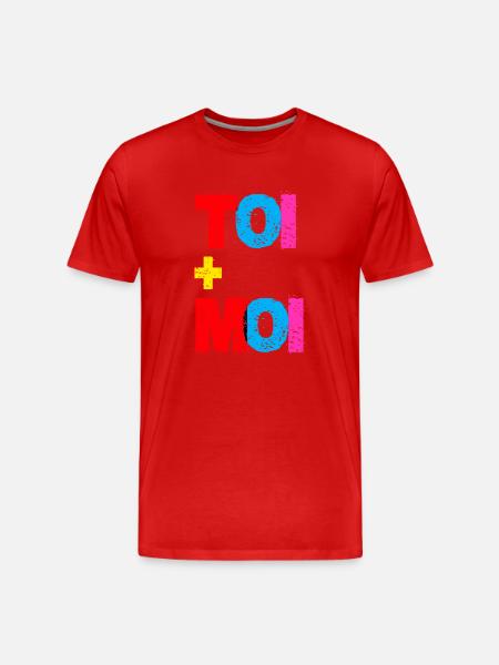 TOI + MOI - T-shirt bio Premium Homme - rouge