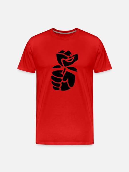 Jusos - Männer Premium Bio T-Shirt - Rot