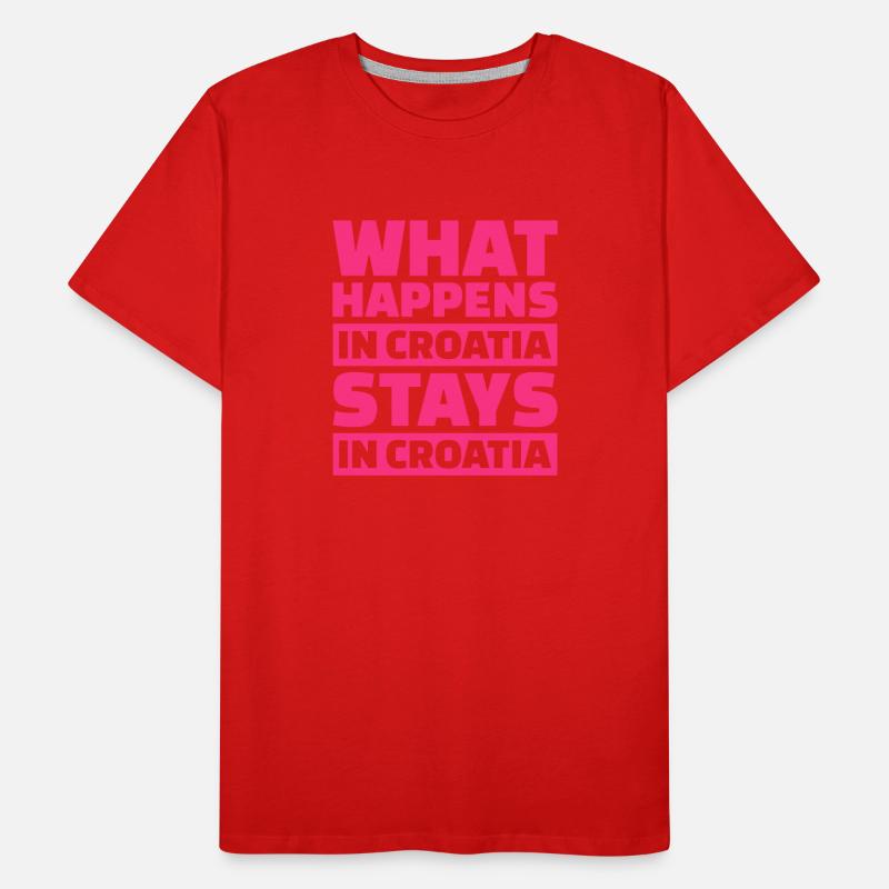Kroatien Männer Premium Bio T-Shirt