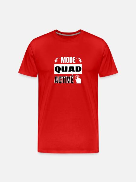 mode quad activé - T-shirt bio Premium Homme - rouge