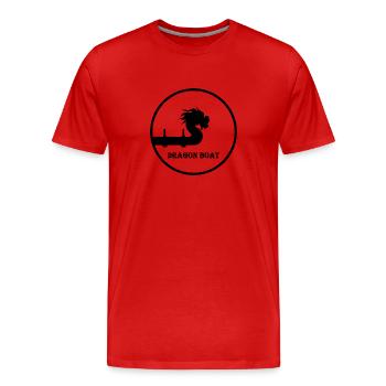 Bateau-dragon Bateau dragon chinois équipage Pagayer - T-shirt bio Premium Homme - rouge - Devant - Damien (186cm)