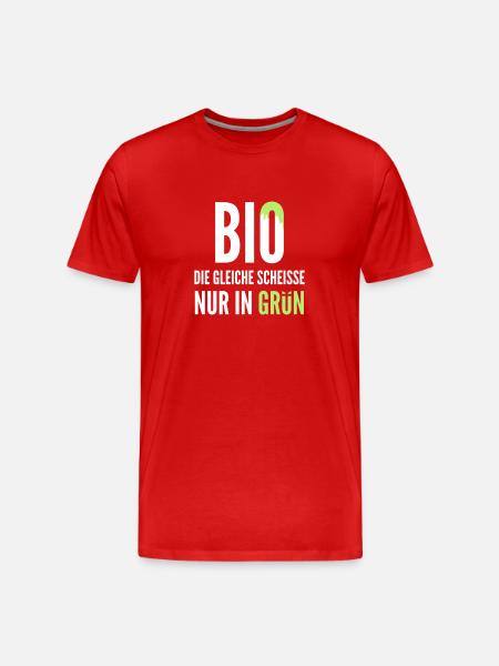 Bio - Männer Premium Bio T-Shirt - Rot