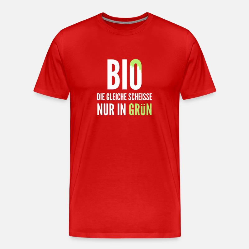 Bio - Männer Premium Bio T-Shirt - Rot