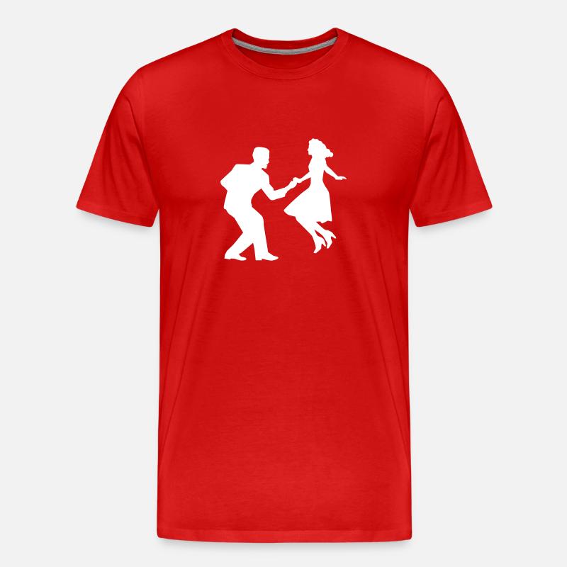 Swing - Männer Premium Bio T-Shirt - Rot