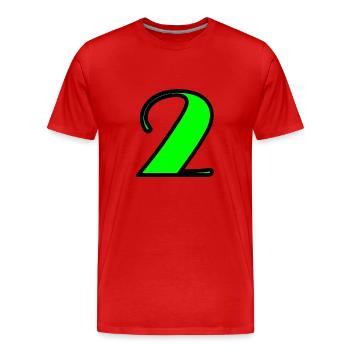 2 YEARS. 2ND ANNIVERSARY. BIRTHDAY 2 YEARS. 2 - Men's Premium Organic T-Shirt - red - Front - Damien (186cm)