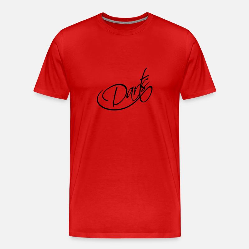 Darts Logo Design - Männer Premium Bio T-Shirt - Rot