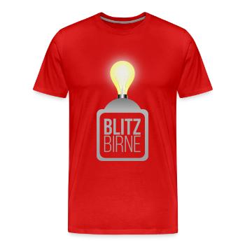 Ampoule à ampoule intelligente - T-shirt bio Premium Homme - rouge - Devant - Damien (186cm)