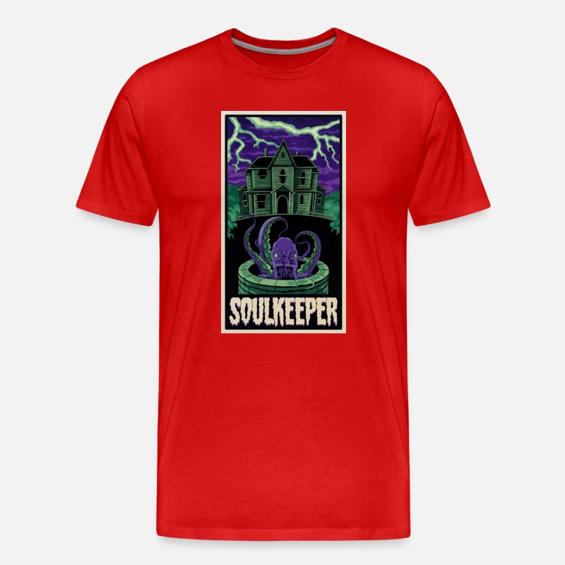 Soulkeeper - Männer Premium Bio T-Shirt - Rot