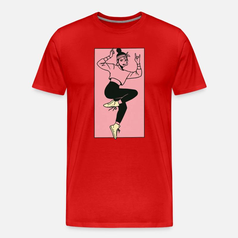 Danseuse #6 - T-shirt bio Premium Homme - rouge
