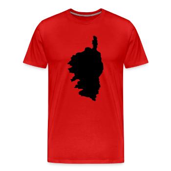 korsika - Männer Premium Bio T-Shirt - Rot - Vorne - Damien (186cm)
