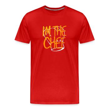 Cook | Cook | Chef | cooking | Hobby Chef - Men's Premium Organic T-Shirt - red - Front - Damien (186cm)