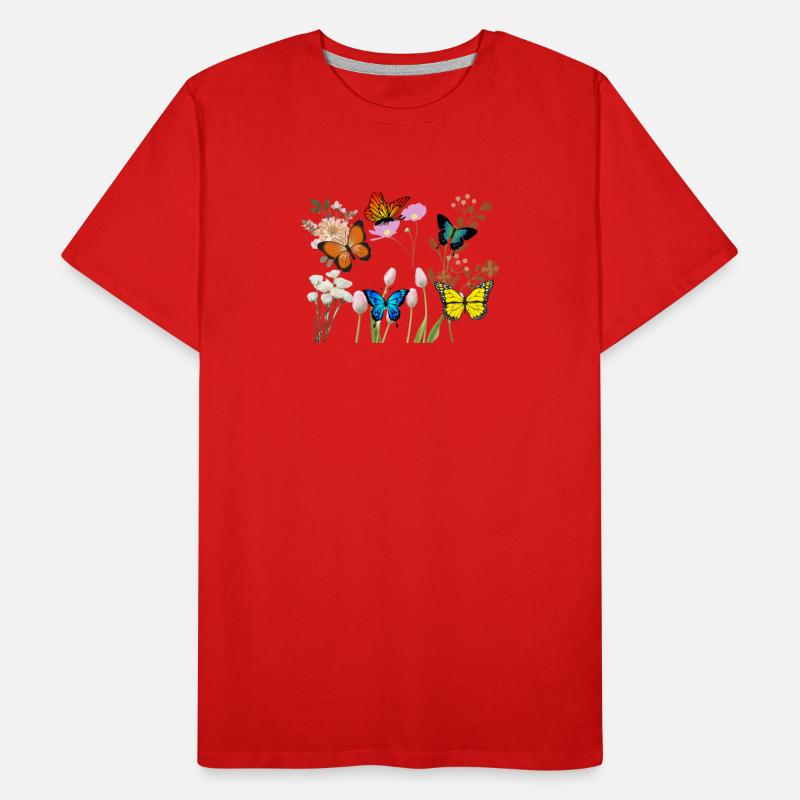 fleurs T-shirt bio Premium Homme