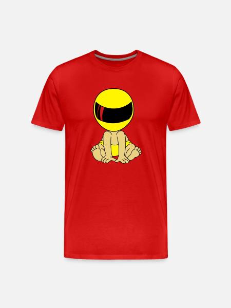 Biker Baby - Männer Premium Bio T-Shirt - Rot