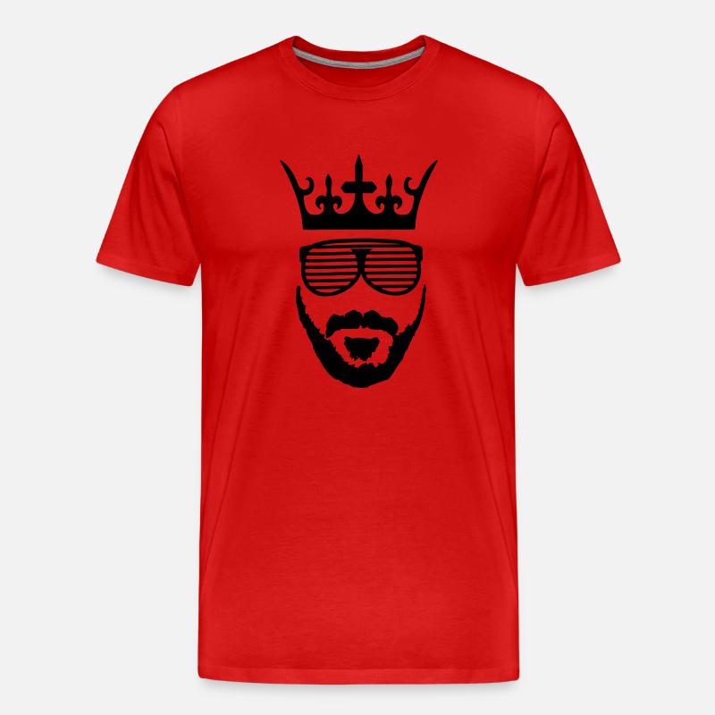 king_01 - Männer Premium Bio T-Shirt - Rot