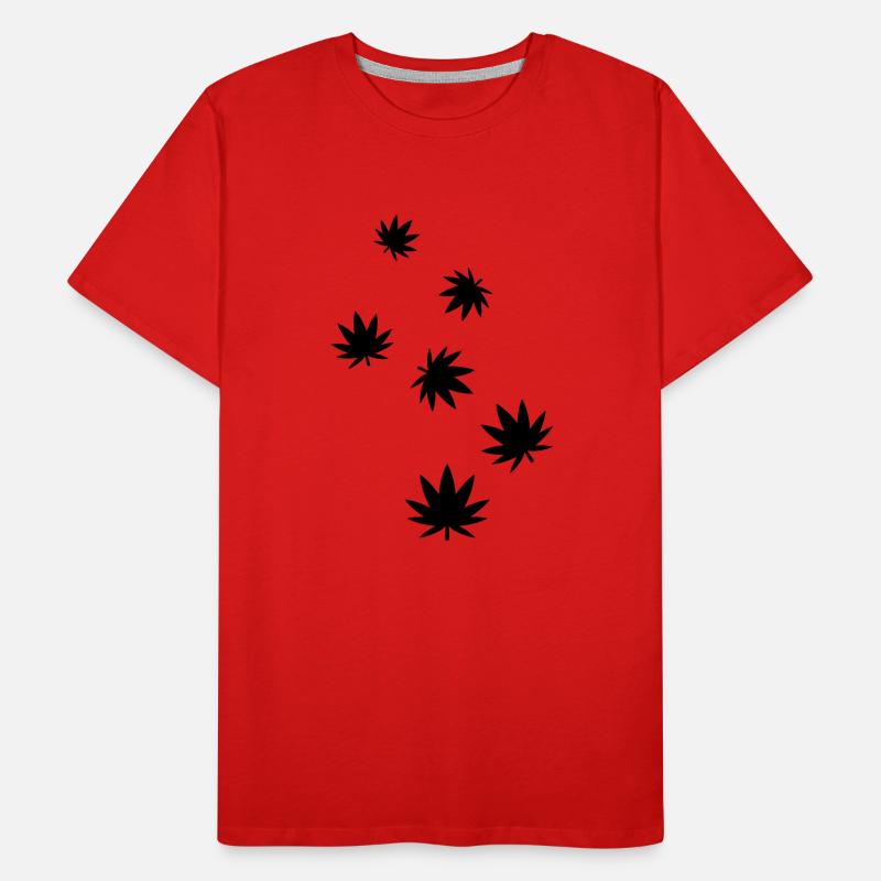 Hemp Leaf Icon Men's Premium Organic T-Shirt
