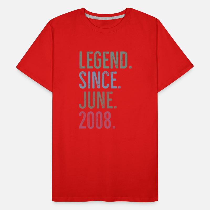 Legend Since June 2008 Men's Premium Organic T-Shirt