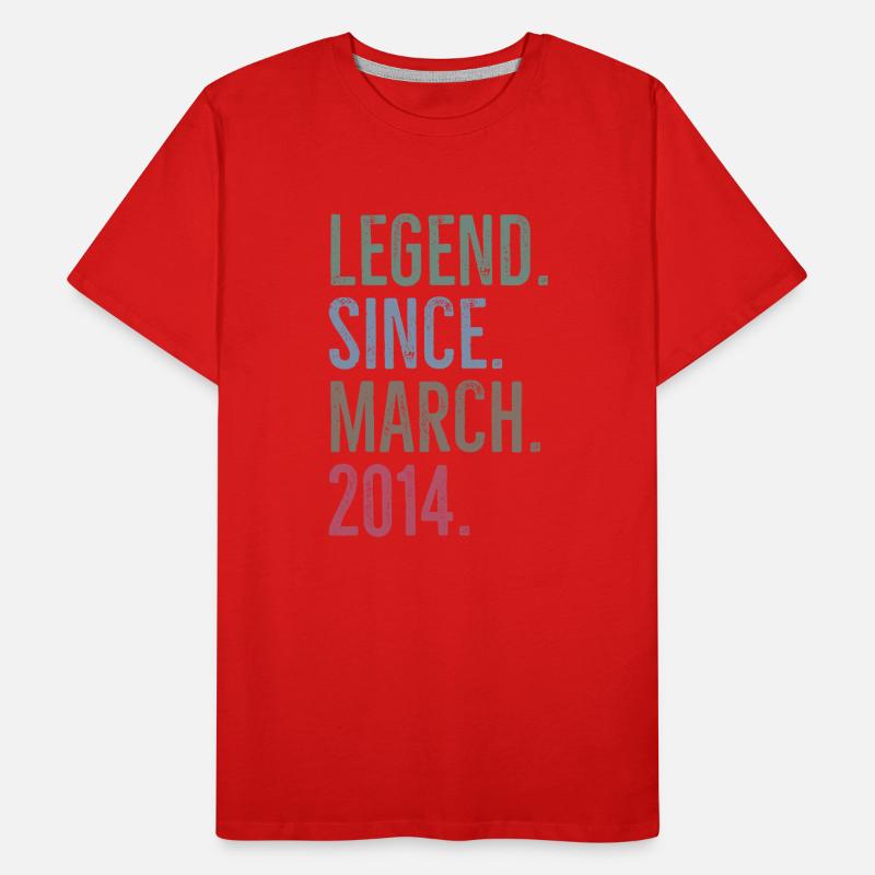 Legend Since March 2014 Men's Premium Organic T-Shirt