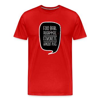 quote joke pc computer science humor funny sayings - Männer Premium Bio T-Shirt - Rot - Vorne - Damien (186cm)