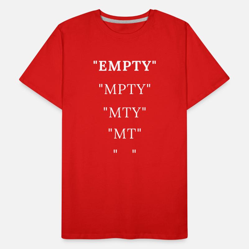EMPTY Men's Premium Organic T-Shirt