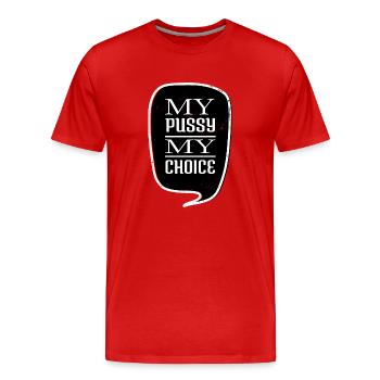 Tout le monde calendrier Interdictions de santé mentale Amour - T-shirt bio Premium Homme - rouge - Devant - Damien (186cm)