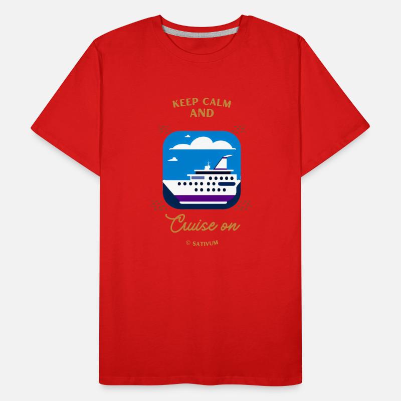 Keep calm and cruise on Männer Premium Bio T-Shirt
