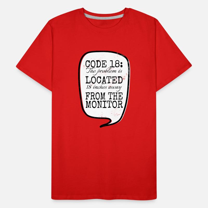 computer science cool coding fingers hacking jokes Männer Premium Bio T-Shirt