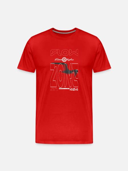 flow - Männer Premium Bio T-Shirt - Rot