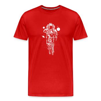 Fahrrad - Männer Premium Bio T-Shirt - Rot - Vorne - Damien (186cm)