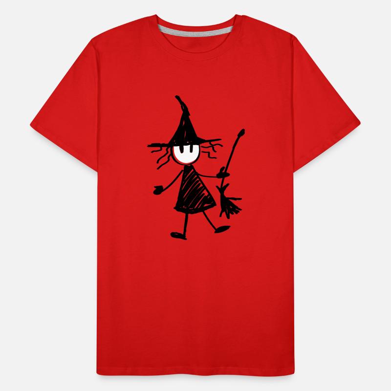 Stylized witch Men's Premium Organic T-Shirt