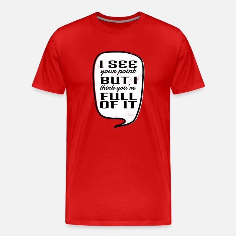 funny carpenter quotes statement hearbeat - Männer Premium Bio T-Shirt - Rot