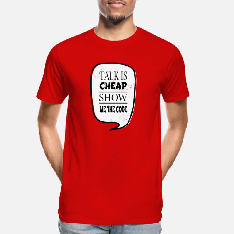 present coding software development Men's Premium Organic T-Shirt