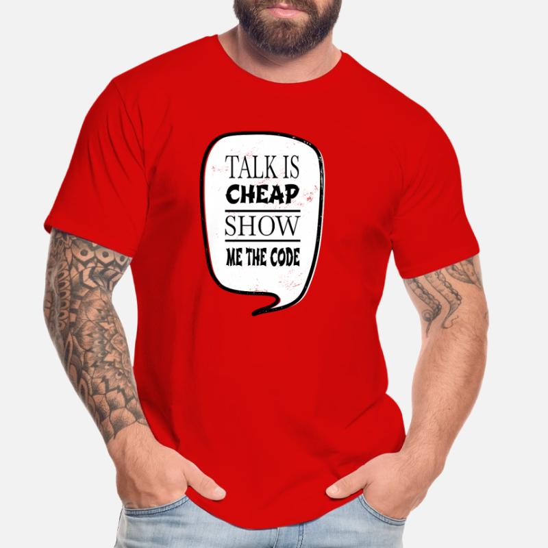 present coding software development Men's Premium Organic T-Shirt