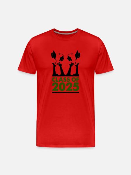 class of 2025 - Men's Premium Organic T-Shirt - red