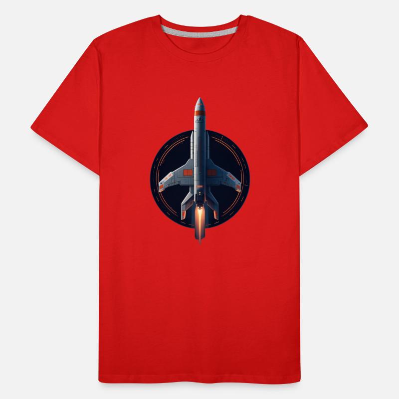 Fusée spatiale T-shirt bio Premium Homme