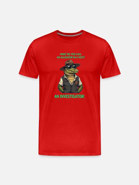 Ein Ermittler - Männer Premium Bio T-Shirt - Rot